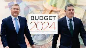 Budget 2024 announcement at Government Buildings
