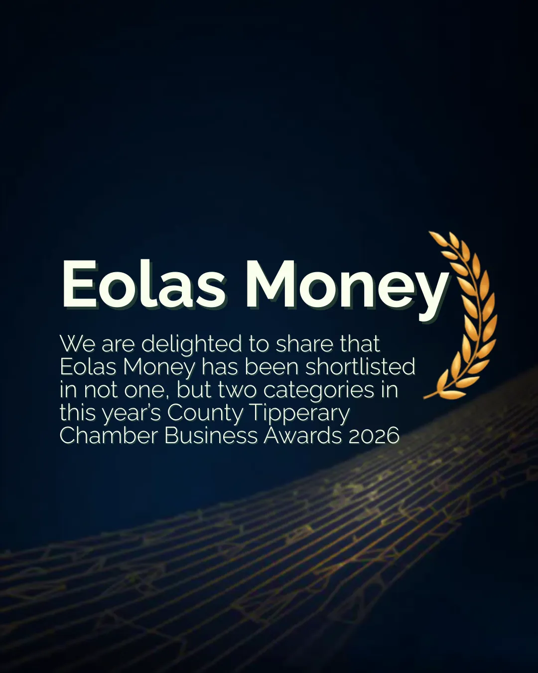 Eolas Money shortlisted in two categories at the County Tipperary Chamber Business Awards 2026